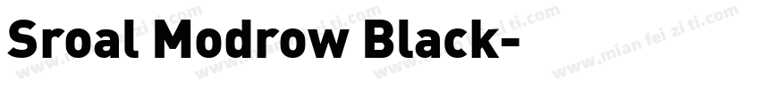 Sroal Modrow Black字体转换